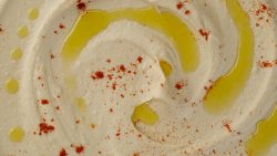 Hummus,With,Smoked,Paprika,And,Olive,Oil,Close,Up,,Top